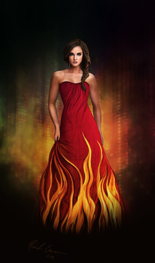 Katniss Everdeen The Girl On Fire by Emesemese on DeviantArt